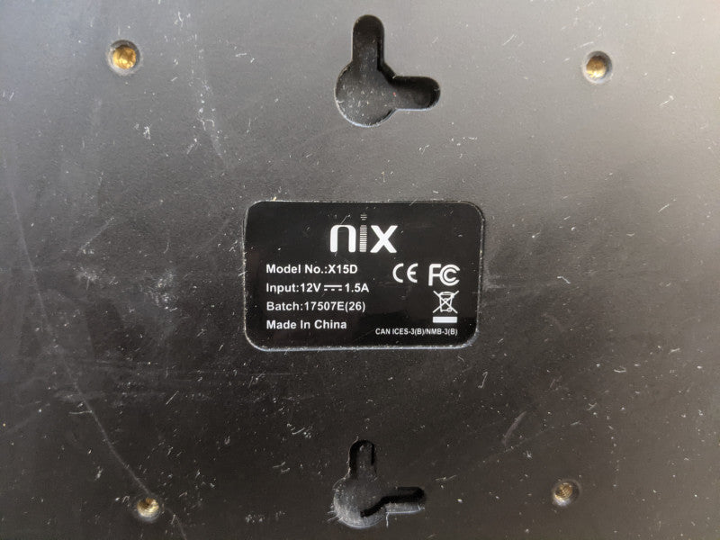 Nix 15in Digital Photo Frame HD Video Motion Sensor X15D | with controller