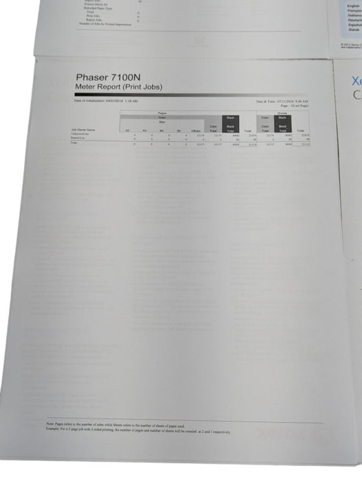 Xerox Phaser 7100 Color Laser Printer Please READ -