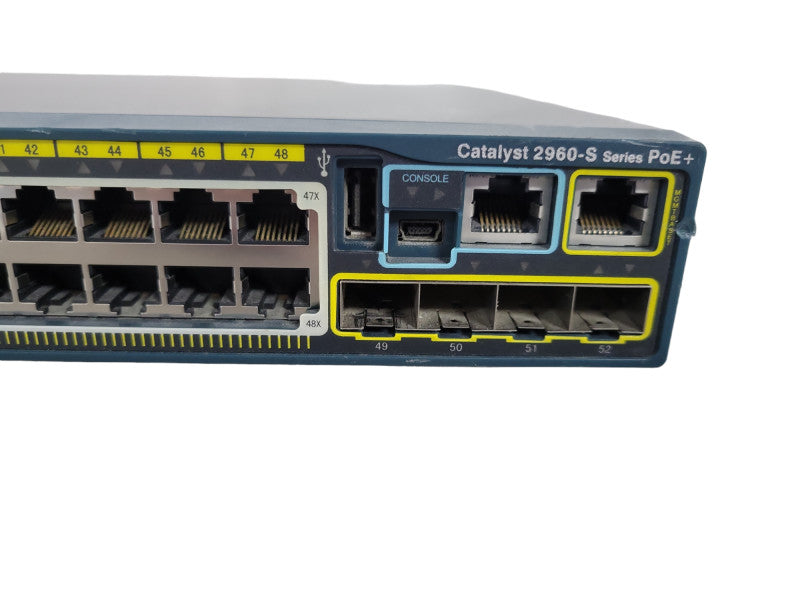 Cisco WS-C2960S-48LPS-L, 48-Port Gigabit PoE+ Managed Switch !