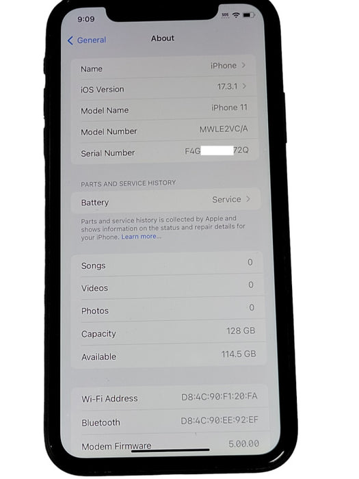 Apple iPhone 11 128GB (A2111) unlocked phone _