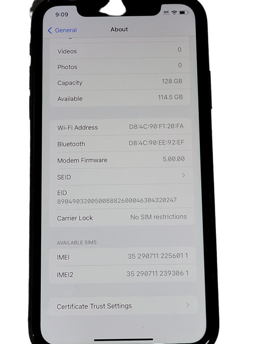 Apple iPhone 11 128GB (A2111) unlocked phone _