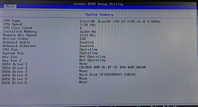 Lenovo ThinkStation P310 | Xeon E3-1245 v5 @ 3.50GHz 4C, 16GB DDR4, 1TB HDD Q