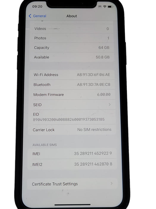 Apple iPhone XR 64GB unlocked phone _