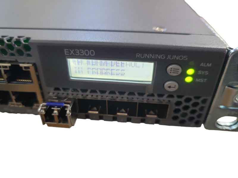 Juniper EX3300 EX3300-24T 24 Port Gigabit Switch Fact Reset READ !