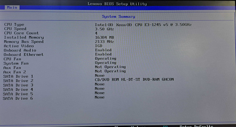 Lenovo ThinkStation P310 | Xeon E3-1245 v5 @ 3.50GHz 4C, 16GB DDR4, No HDD/OS Q