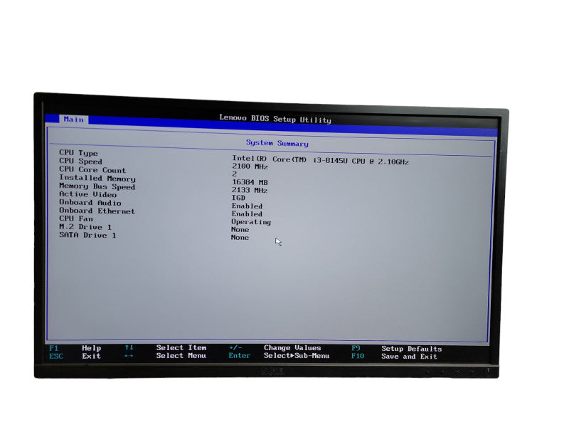 Lenovo ThinkCentre M630e Tiny - Core i3 - 8145U CPU @ 2.10GHz 16GB DDR4 Ram  Î¸