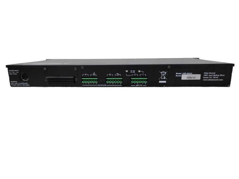 Atlas Sound ASP-MG24 Sound Masking Processor / Speaker Controller Q