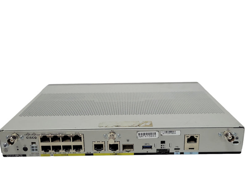 CISCO ISR 1100 Series C1111-8PLTEEA V02 Router, No Power Adapter _