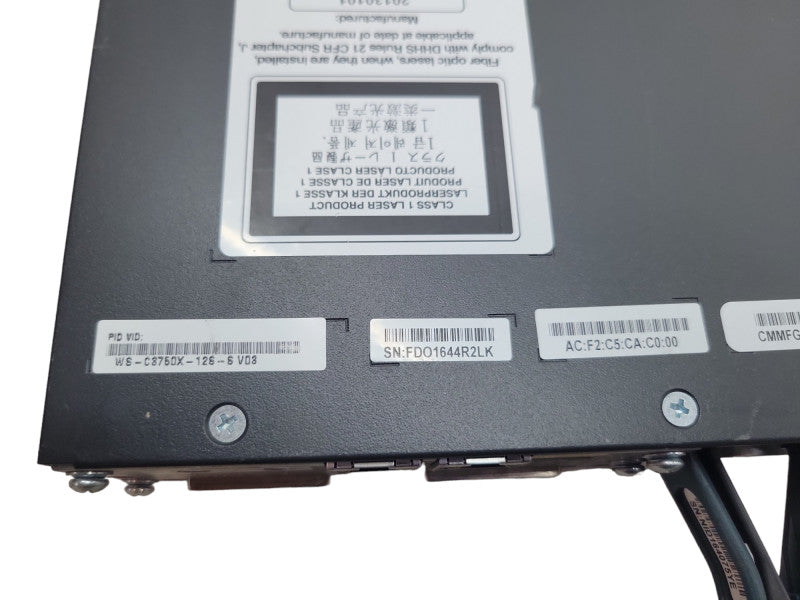 Cisco Catalyst 3750X WS-C3750X-12S-S 12-Port GbE SFP IPBase Managed Switch %