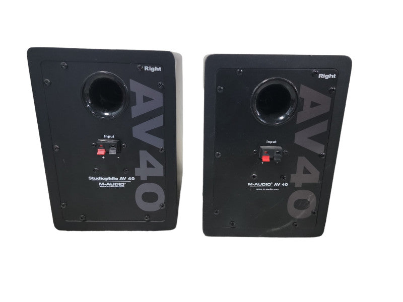2x Right M-Audio Studiophile AV 40 Desktop Speakers Studio Monitors