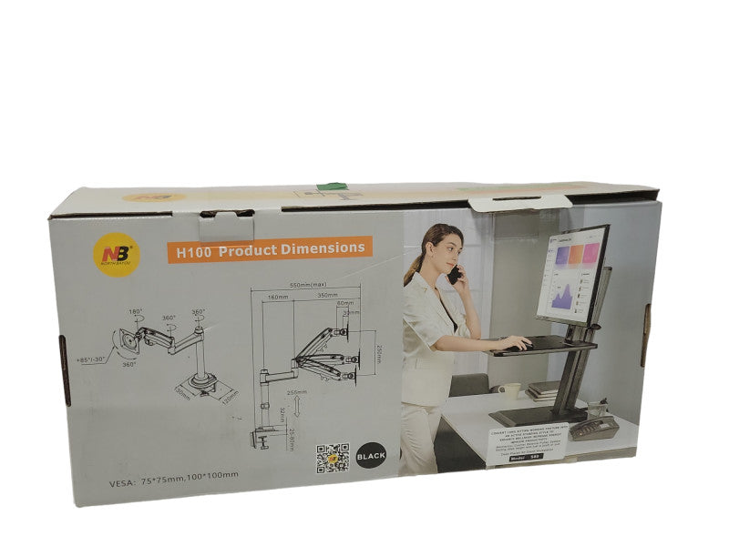NB North Bayou H100 Monitor Desk Mount Stand 22\\" to 35\\" READ _