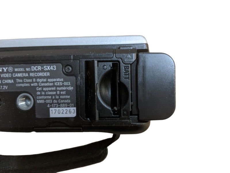 Sony DCR-SX43 | Digital Video Camera Recorder | No SD Card | No Charger