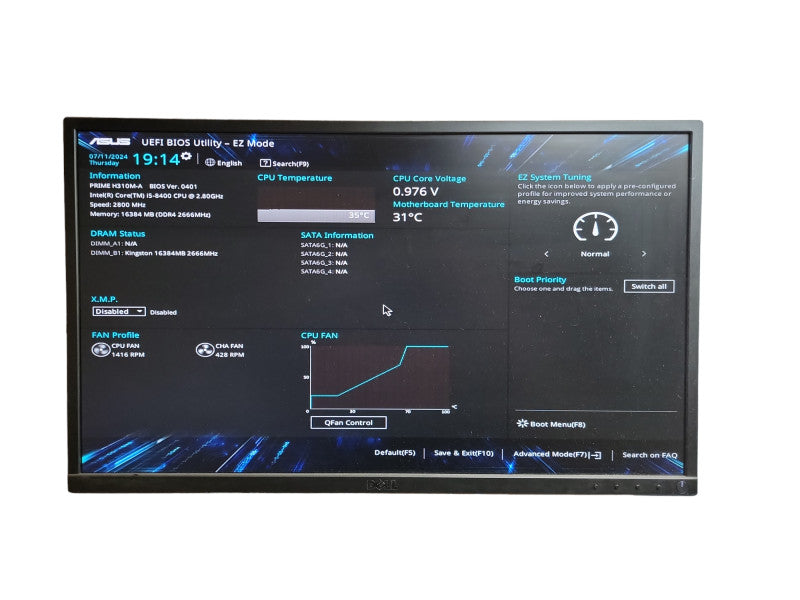 Custom PC PRIME H310M - A i5 - 8400 CPU @ 2.80GHz 16GB DDR4 Ram Î¸