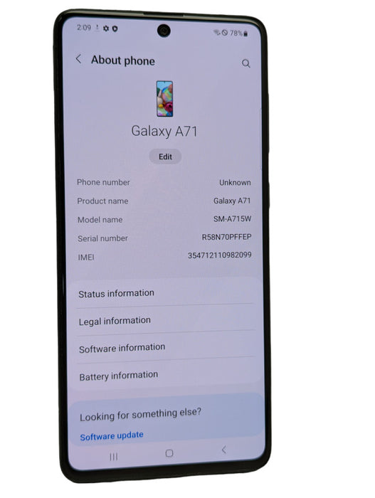 Samsung Galaxy A71 SM-A715W 128GB UNLOCKED  -