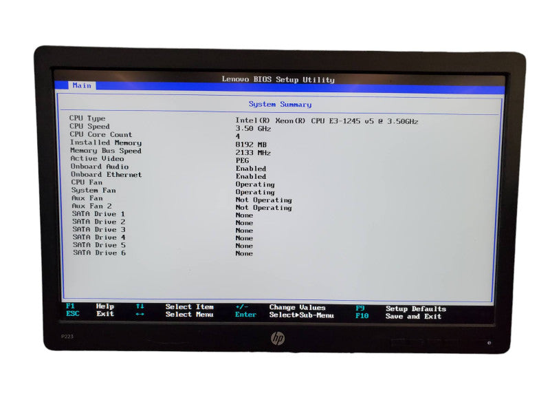 Lenovo ThinkStation P320 Workstation Xeon E3-1245v5 8GB RAM QuadroK620 NO HDD @