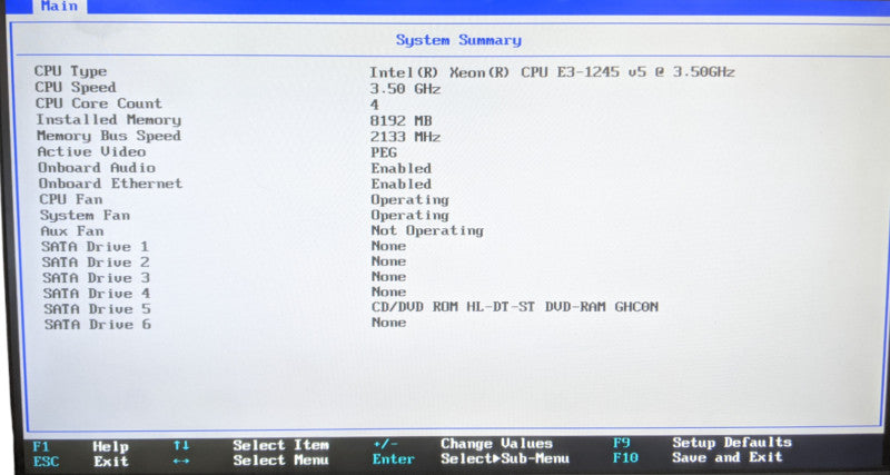 Lenovo ThinkStation P320 | Xeon E3-1245v5 | 8GB DDR4 | No HDD