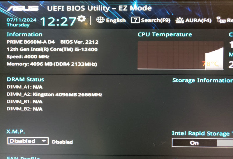 Intel Core i5-12400F SRL4W CPU Processor