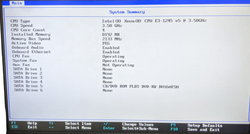 Lenovo ThinkStation P320 | Xeon E3-1245v5 | 8GB DDR4 | No HDD | Quadro K420