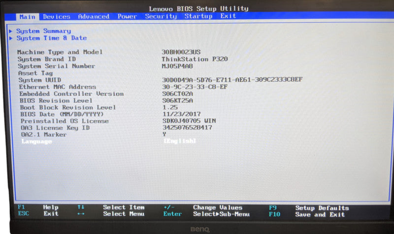 Lenovo ThinkStation P320 | Xeon E3-1245v5 | 8GB DDR4 | No HDD | Quadro K420
