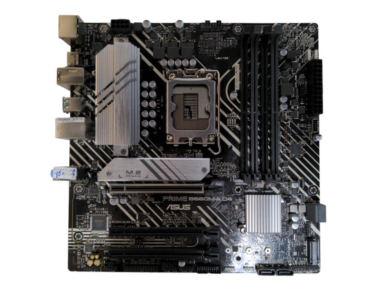ASUS PRIME B660M-A D4 Micro ATX Motherboard, No I/O shield, READ
