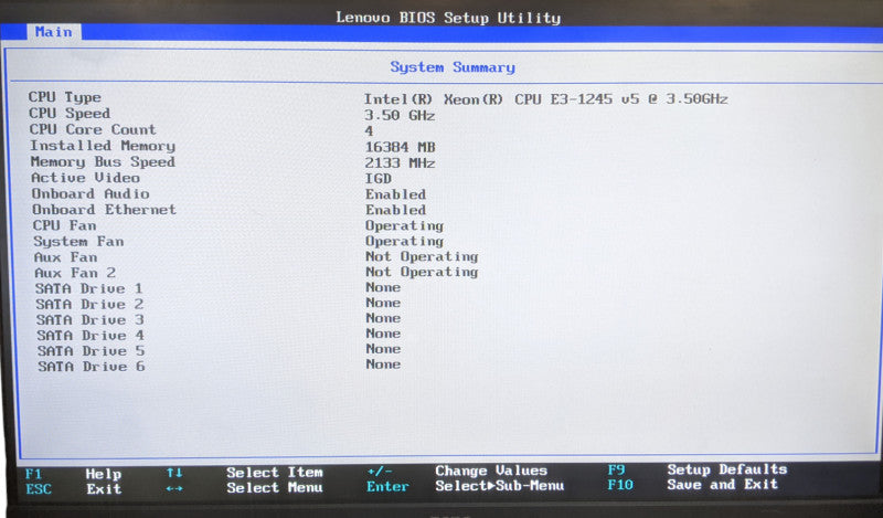 Lenovo ThinkStation P320 | Xeon E3-1245v5 | 16GB DDR4 | No HDD