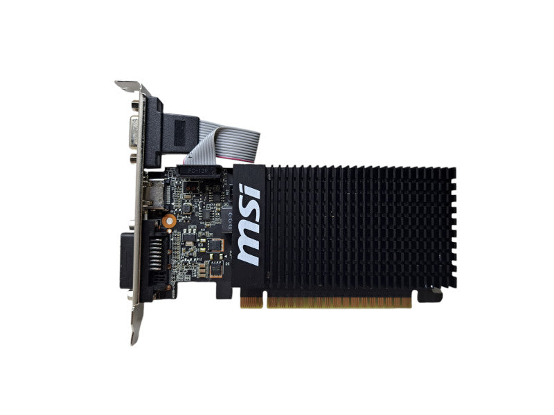 MSI NVIDIA GT 710 | 2GB PCI-E Silent Graphics Card | VGA HDMI DVI