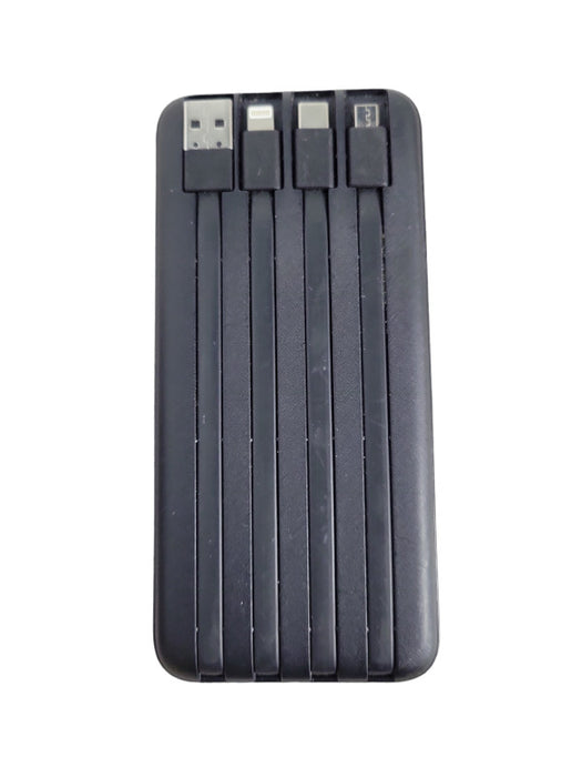 Charmast Power Bank with Built in Cables,10000mAh USB C Battery pack 6 Output !