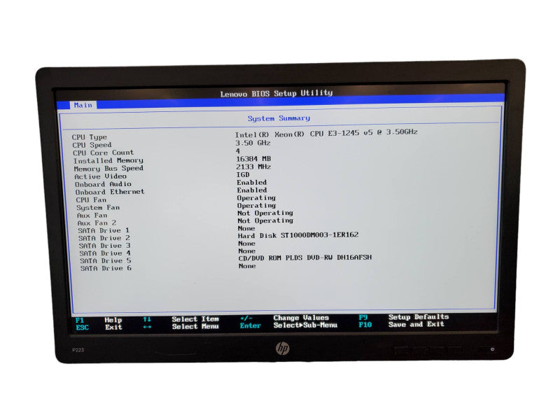 Lenovo ThinkStation P320 Workstation Xeon E3-1245v5 16GB RAM 1TB HDD @
