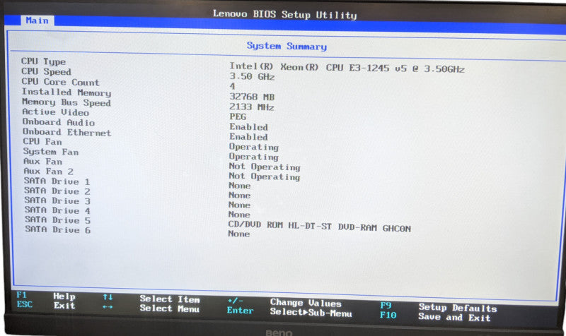 Lenovo ThinkStation P320 | Xeon E3-1245v5 | 32GB DDR4 | No HDD | Quadro K420