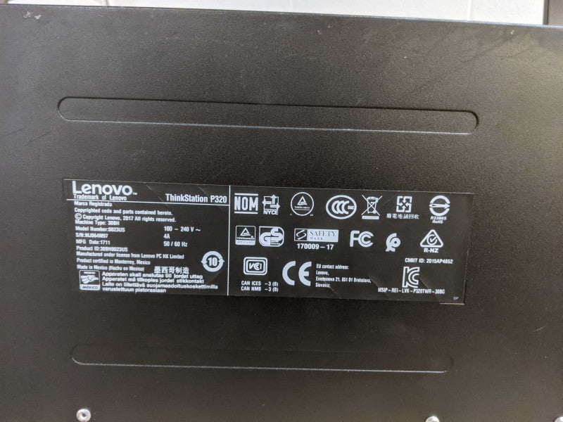 Lenovo ThinkStation P320 | Xeon E3-1245v5 | 32GB DDR4 | No HDD