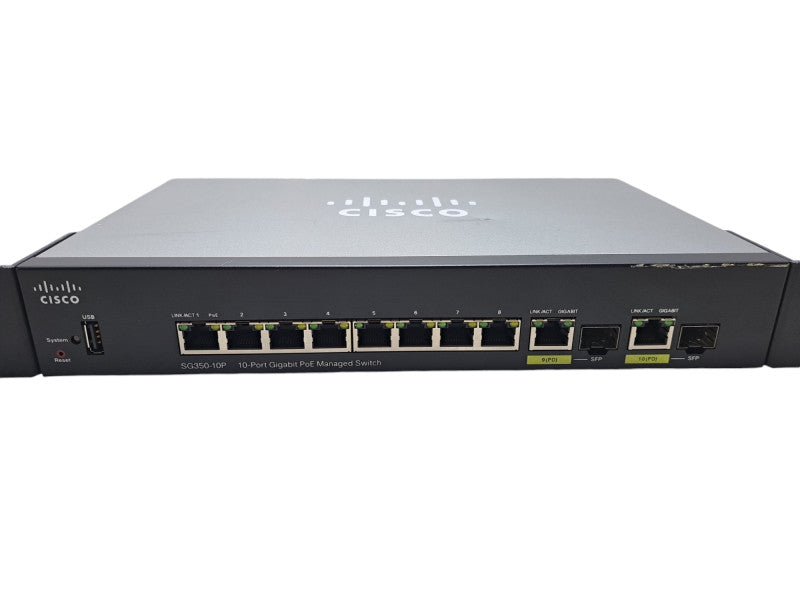 Cisco SG350-10P | 10-Port Gigabit PoE Managed Switch