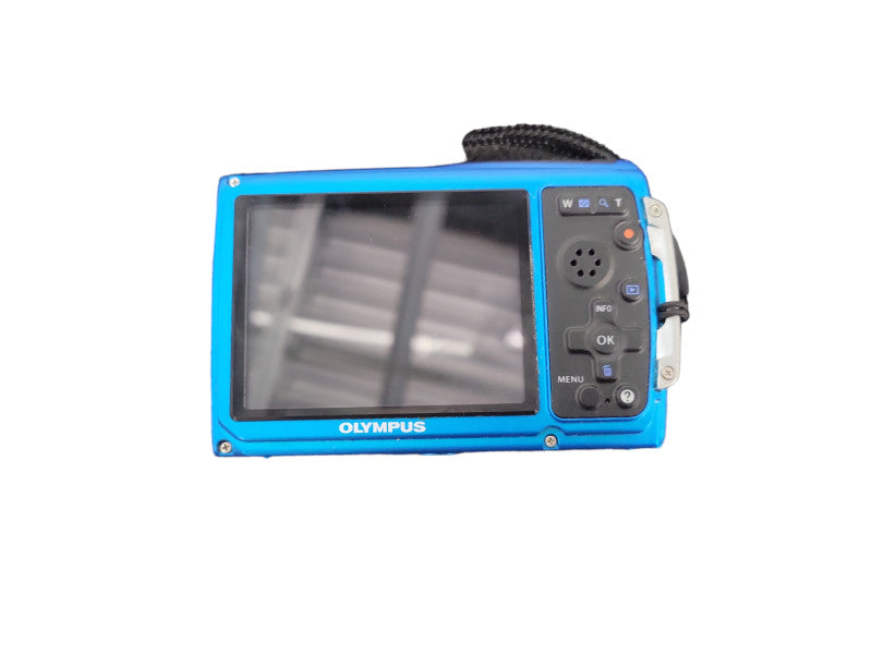 Olympus Tough TG-320 Blue Digital Camera w/Battery (No Charger Or SD) !