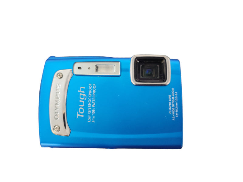 Olympus Tough TG-320 Blue Digital Camera w/Battery (No Charger Or SD) !