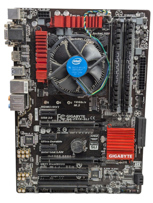GIGABYTE Z97X-SLI Intel Core i7-4790K @ 4.40Ghz 16GB RAM M.2 NVMe Support REA -