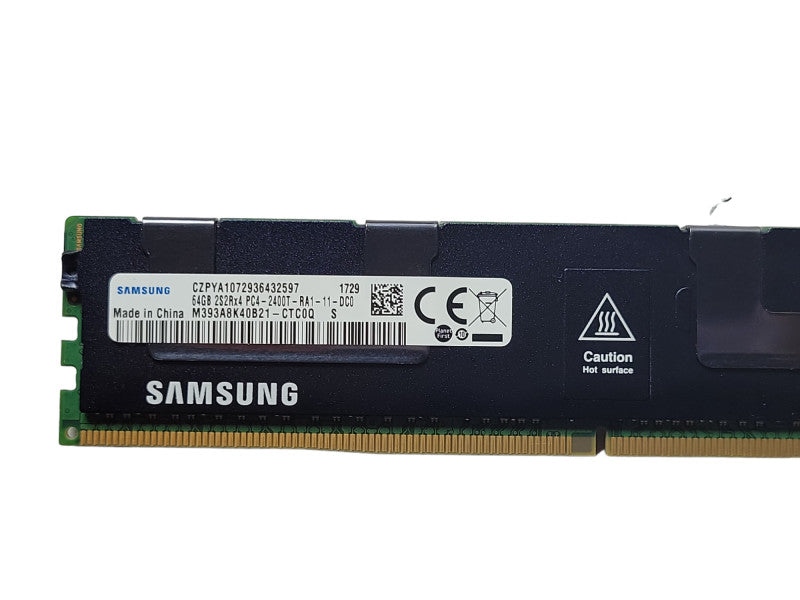 Samsung 64GB 2S2Rx4 PC4-2400T-RA1 DDR4 Server Memory With Heatsink Q_