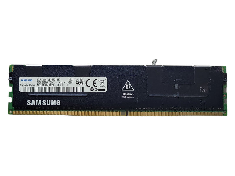 Samsung 64GB 2S2Rx4 PC4-2400T-RA1 DDR4 Server Memory With Heatsink Q_