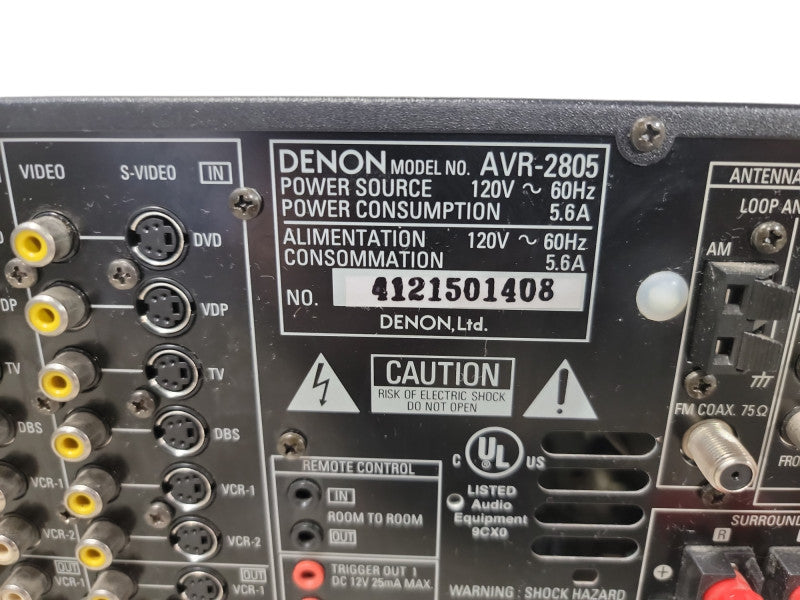 Vintage Denon AVR-2805 7.1 Channel AV Surround Receiver