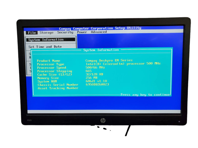 Compaq Deskpro EN Vintage Desktop Celeron 500MHz 256MB RAM NO HDD @