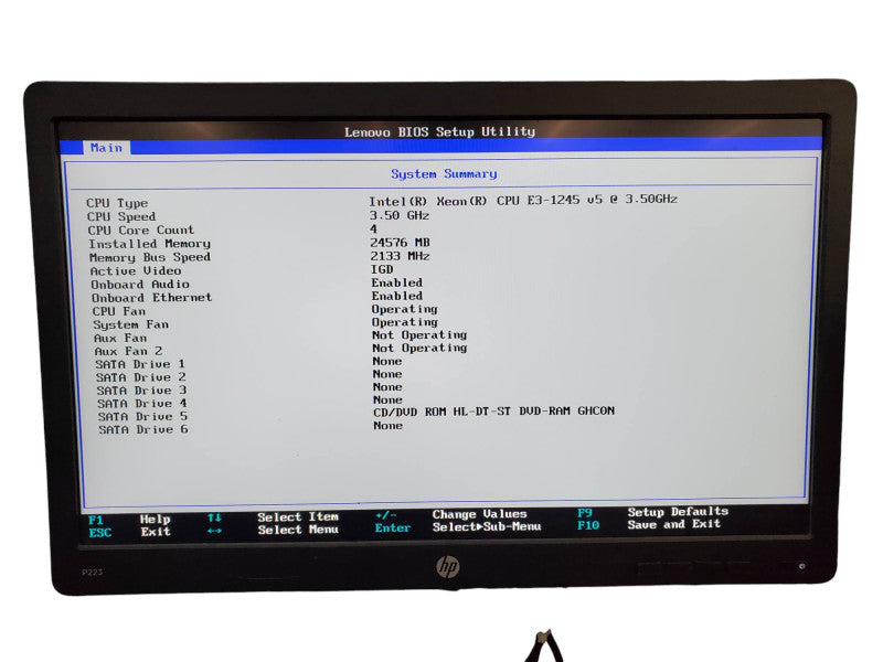 Lenovo ThinkStation P320 Workstation Xeon E3-1245v5 24GB RAM NO HDD @