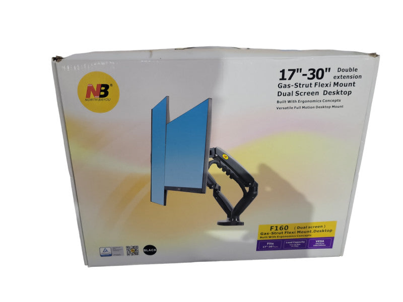 North Bayou Dual Monitor Mount LCD LED Monitor Desk Mount Stand 17-30\\" !