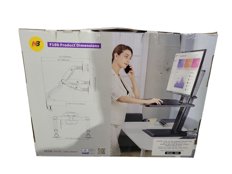 North Bayou Dual Monitor Mount LCD LED Monitor Desk Mount Stand 17-30\\" !