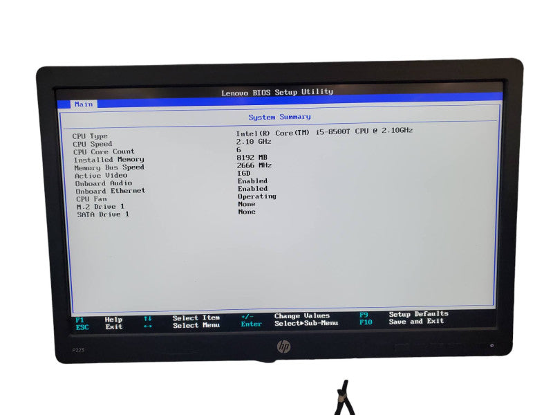 Lenovo ThinkCentre M920q USFF Desktop i5-8500T 8GB DDR4 NO HDD w/ Caddy @