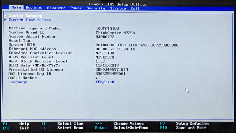 LENOVO ThinkCentre M725s, AMD PRO A10-9700 R7 3.50GHz 4C, 8GB DDR4, No HDD