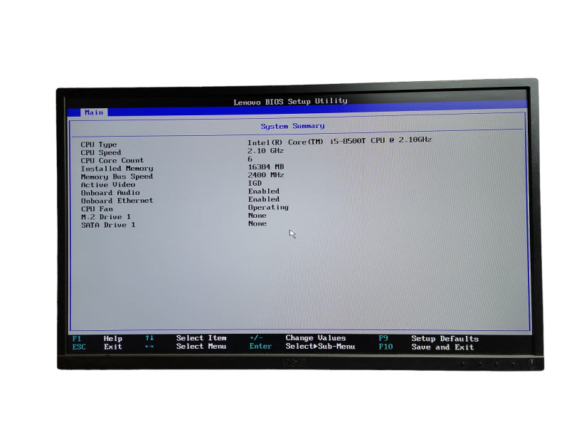 Lenovo ThinkCentre M920q i5 - 8500T CPU @ 2.10GHz 16GB DDR4 Ram  QÎ¸