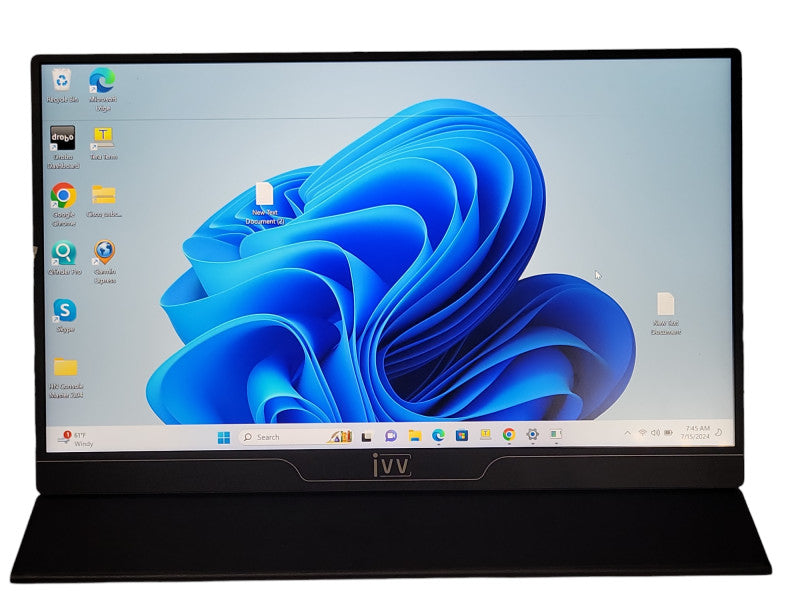 iVV M156DS-22E25 Portable Monitor 15.6\\'\\' USB-C, Mini HDMI, Read _