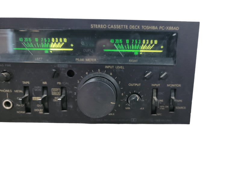 RARE AUREX STEREO CASSETTE DECK TOSHIBA PC-X88AD HIFI VINTAGE 3 head