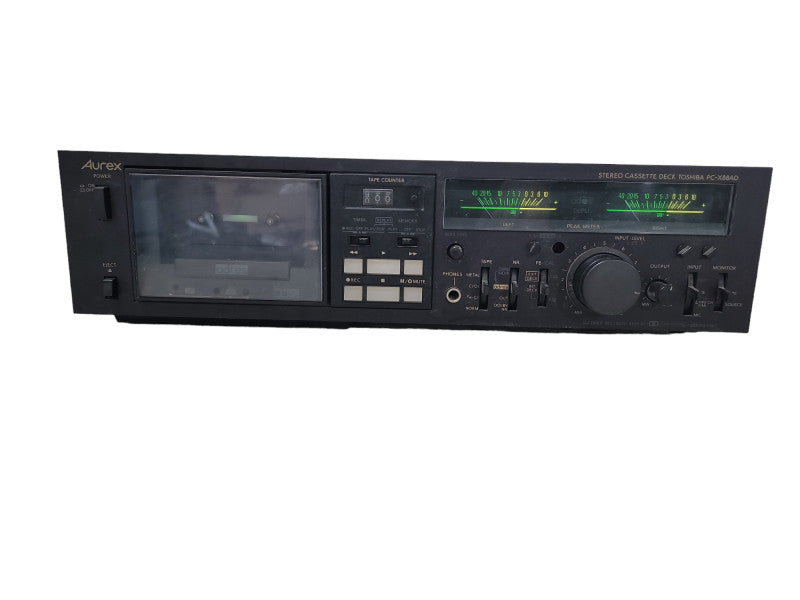 RARE AUREX STEREO CASSETTE DECK TOSHIBA PC-X88AD HIFI VINTAGE 3 head