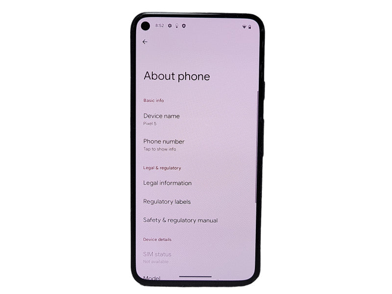 Google Pixel 5 128GB READ $