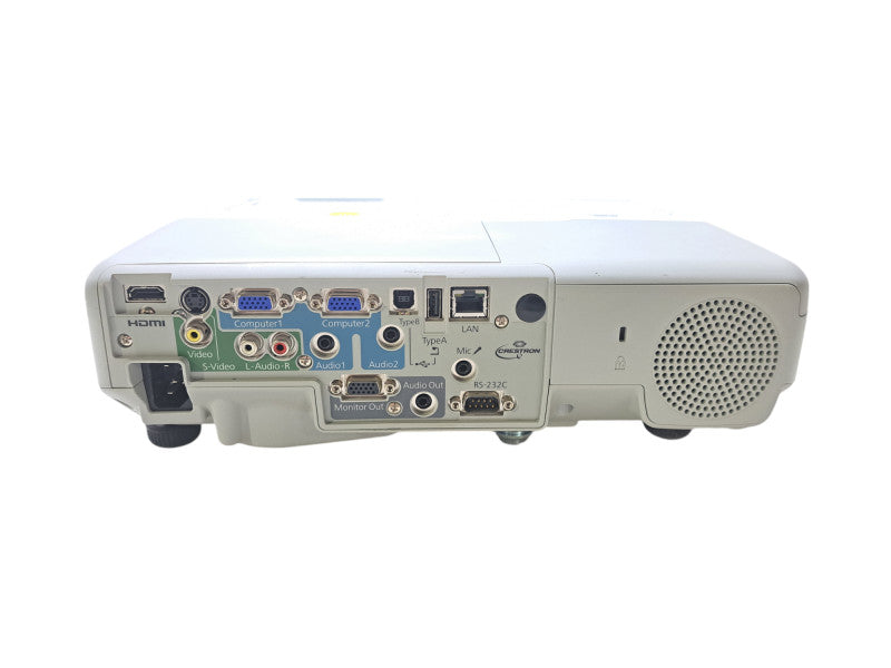Epson H565A PowerLite 935W LCD Projector | 1034 Lamp Hours | HDMI, VGA, LAN