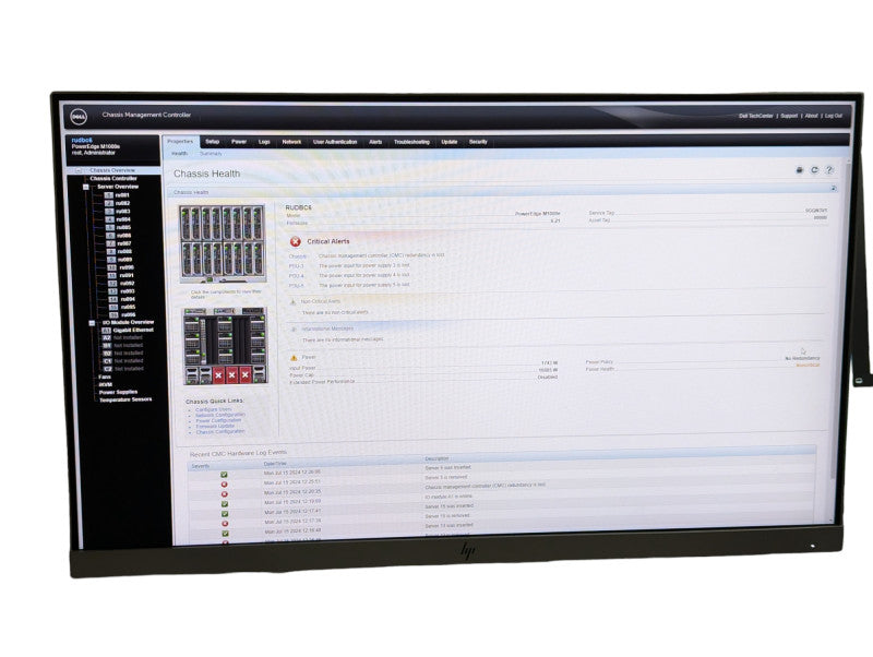DELL PowerEdge M1000e enclosure with 16 M620 Blades  -